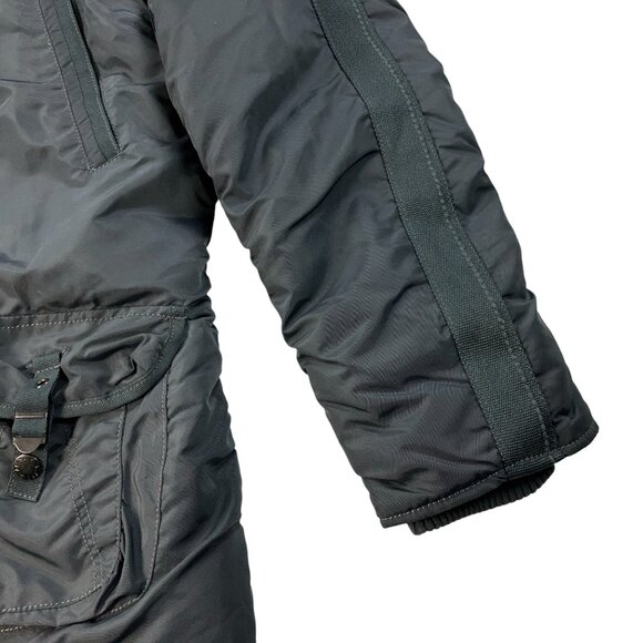 Alpha Industries Lady Cobbs Parka Womens Size L Insulated Jacket Gun Metal NWT - Picture 8 of 14